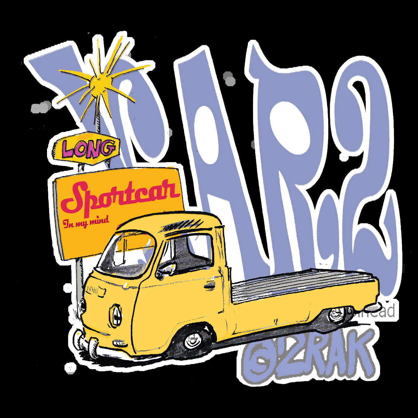 long2seatsportcarTshirt test